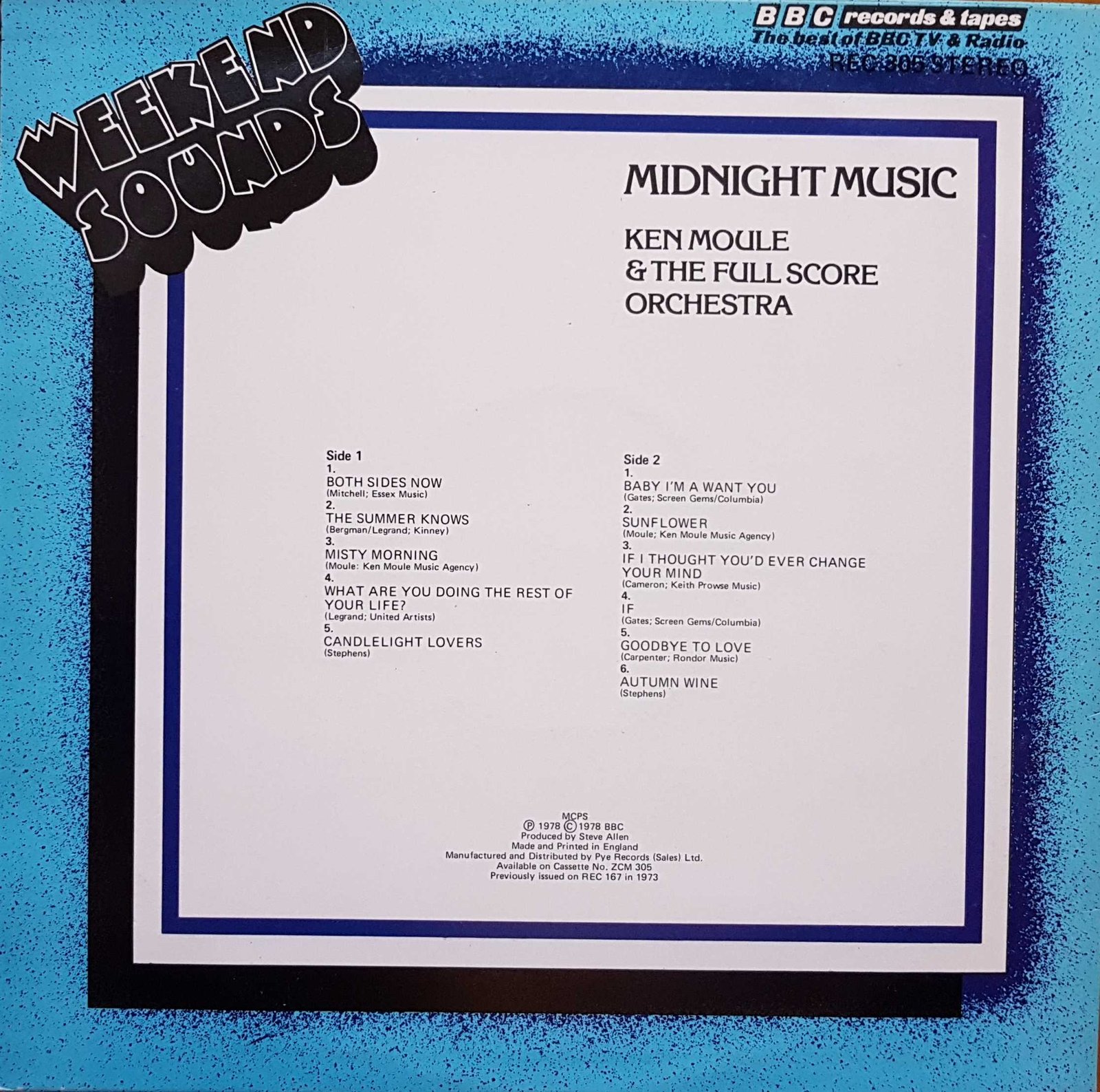 Back cover of REC 305